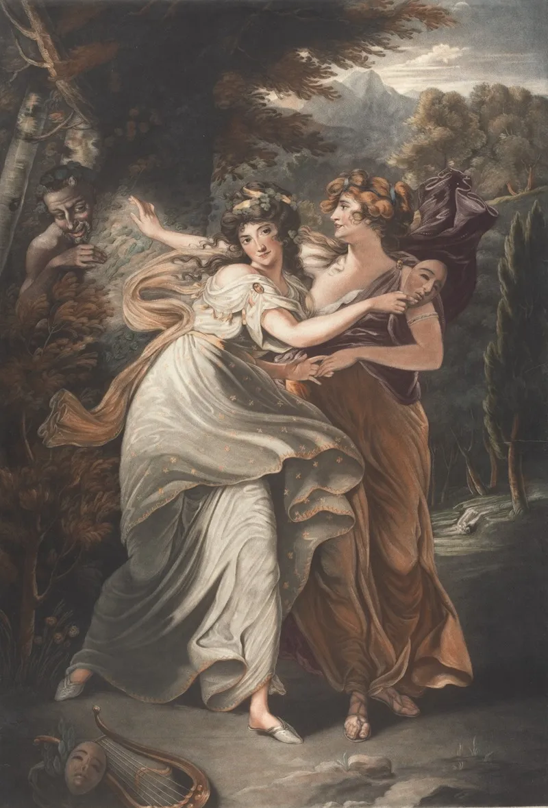 Mrs Jordan In The Character Of The Comic Muse Wall Art by John Hoppner - High-Resolution Digital Print