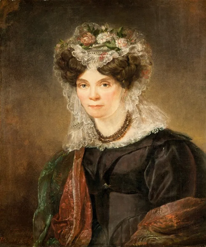 Mrs M E Lundgren Wall Art by Gustaf Wilhelm Finnberg - High-Resolution Digital Print
