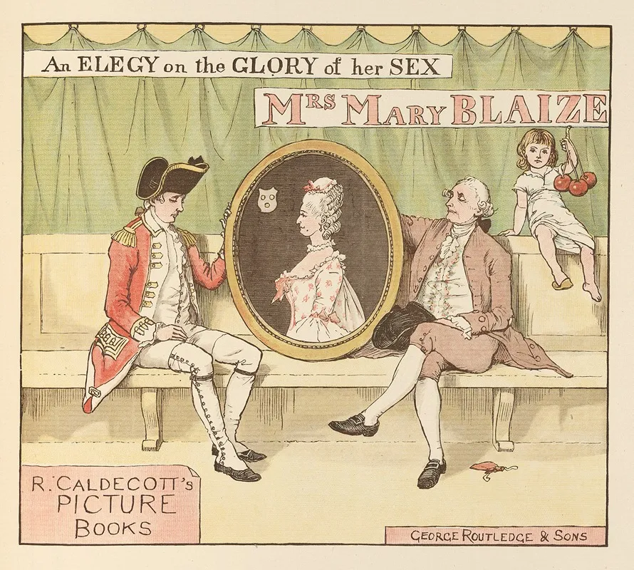 Mrs Mary Blaize Pl 1 Wall Art by Randolph Caldecott - High-Resolution Digital Print