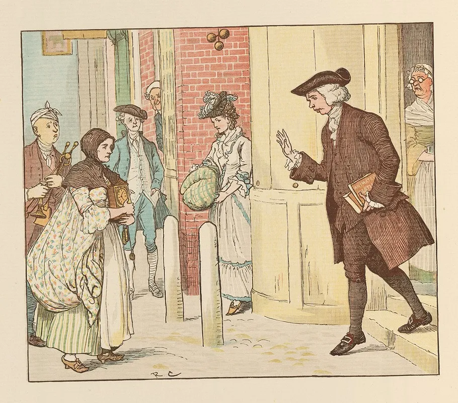 Mrs Mary Blaize Pl 2 Wall Art by Randolph Caldecott - High-Resolution Digital Print