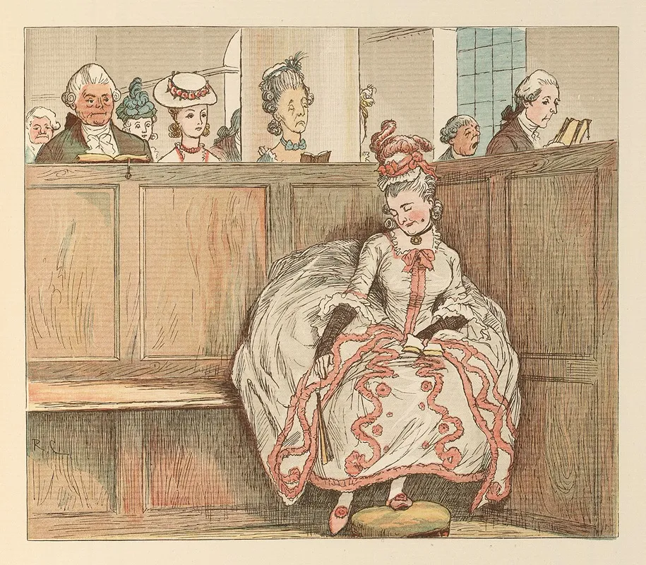 Mrs Mary Blaize Pl 5 Wall Art by Randolph Caldecott - High-Resolution Digital Print
