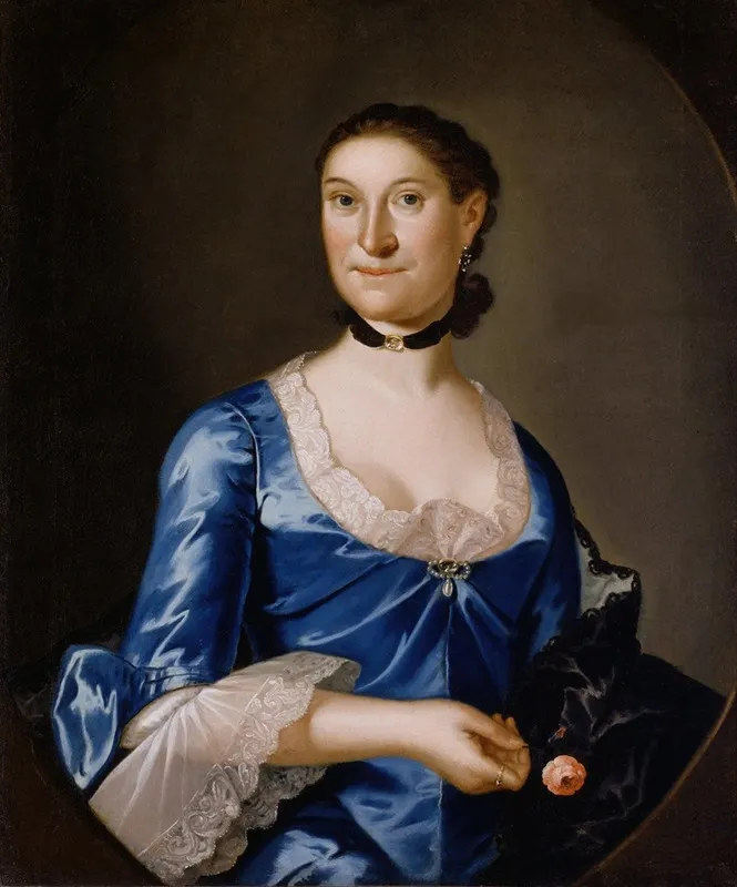Mrs Richard Brown Wall Art by John Hesselius - High-Resolution Digital Print