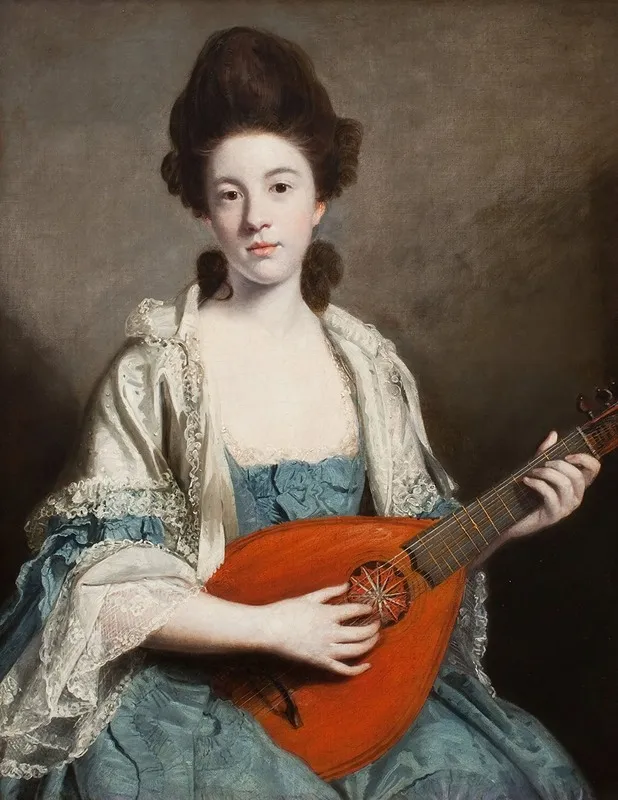 Mrs Robert Froudenee Phillis Hurrell Wall Art by Sir Joshua Reynolds - High-Resolution Digital Print