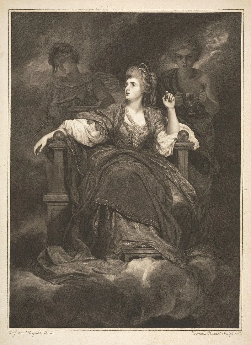 Mrs Siddons In The Character Of The Tragic Muse Wall Art by Sir Joshua Reynolds - High-Resolution Digital Print