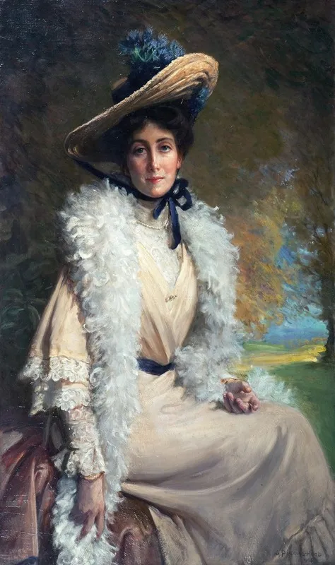 Mrs Walter Frith Wall Art by George Percy Jacomb-Hood - High-Resolution Digital Print
