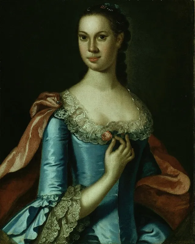 Mrs William Carmichael Wall Art by John Hesselius - High-Resolution Digital Print