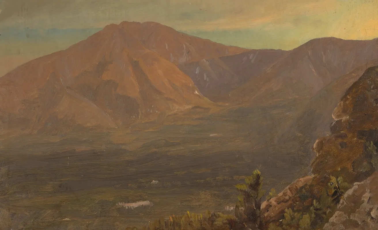 Mt Katahdin And Turner Wall Art by Frederic Edwin Church - High-Resolution Digital Print