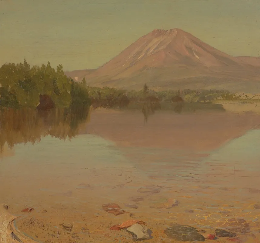 Mt Katahdin From Lake Katahdin Wall Art by Frederic Edwin Church - High-Resolution Digital Print