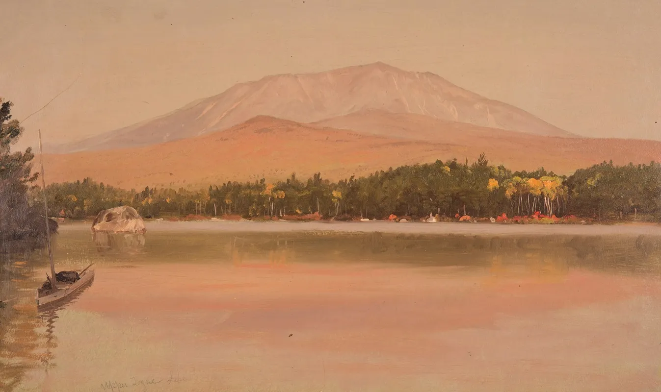Mt Katahdin From Togue Pond 2 Wall Art by Frederic Edwin Church - High-Resolution Digital Print
