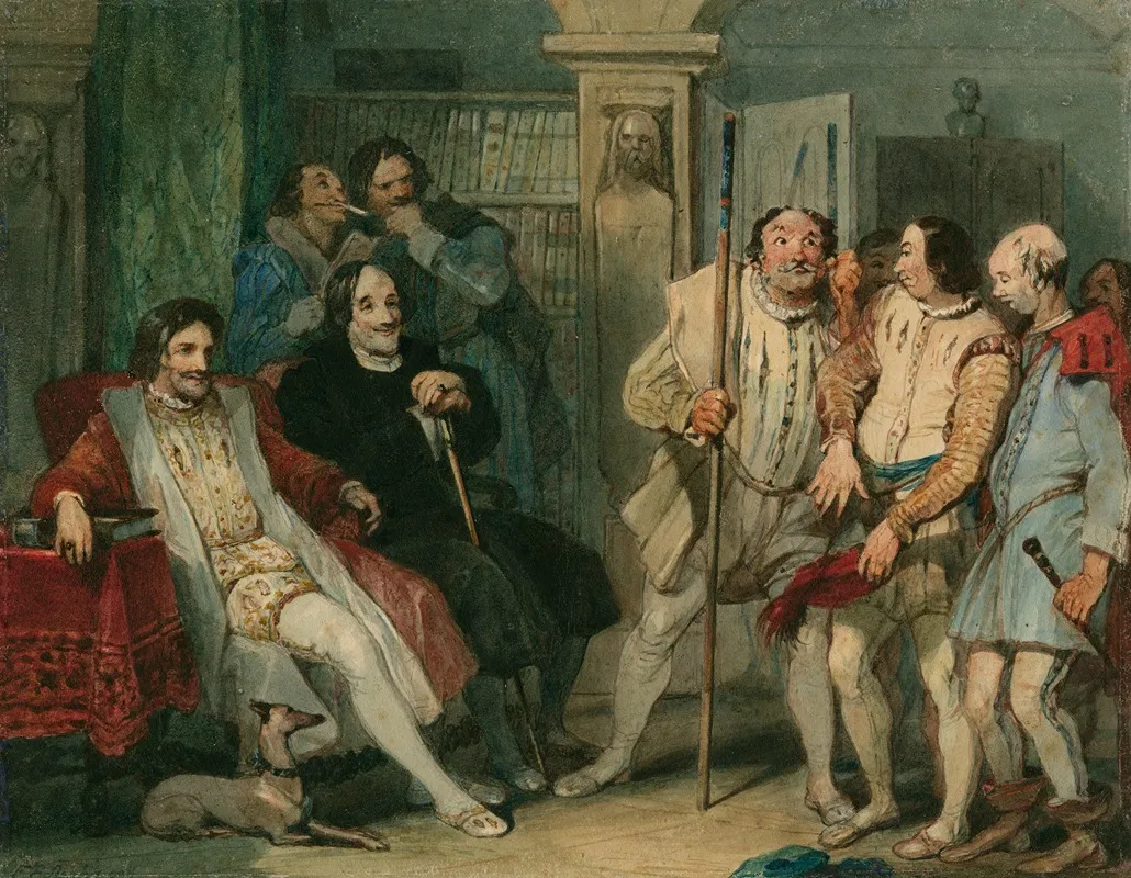Much Ado About Nothing Iv 2 Wall Art by Francis Philip Stephanoff - High-Resolution Digital Print