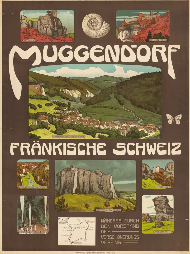 Muggendorf Frankische Schweiz Wall Art by Kunstdruckerei Künstlerbund Karlsruhe - High-Resolution Digital Print