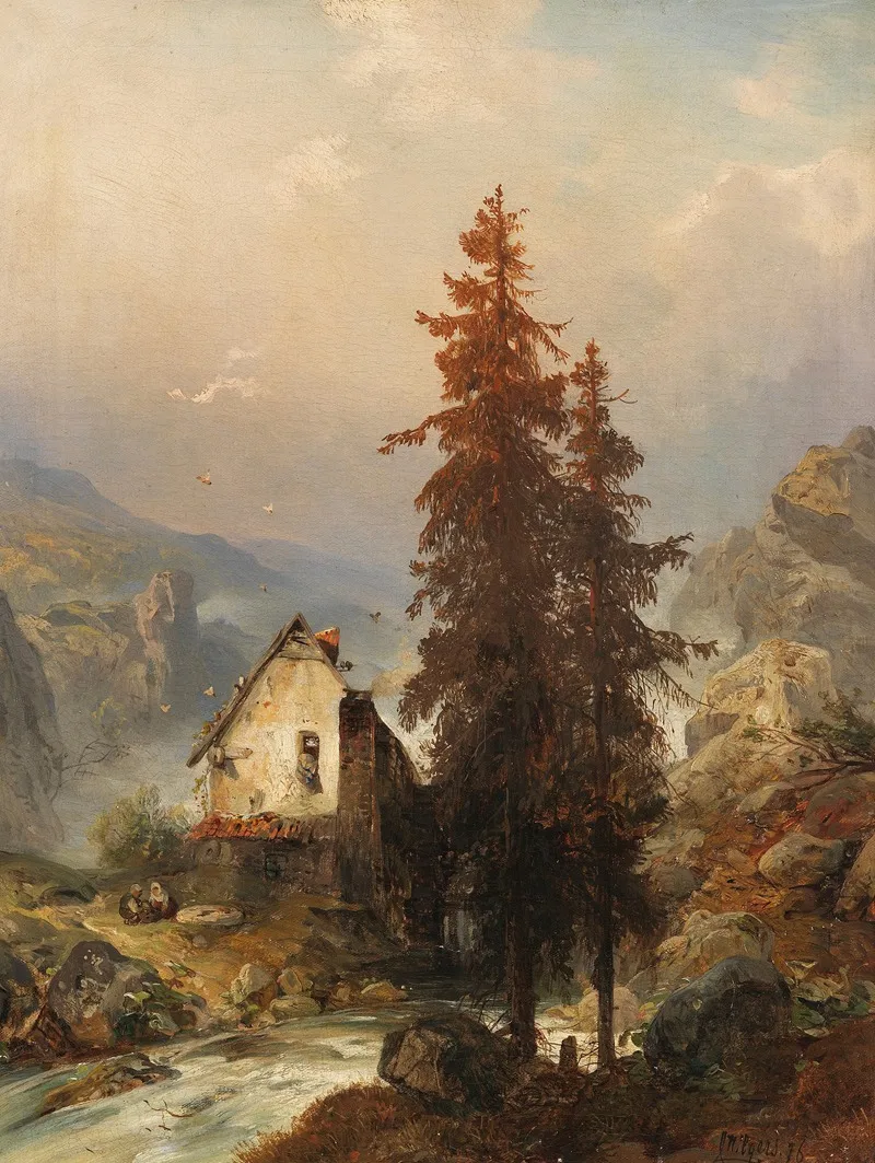 Muhle Im Gebirgstal