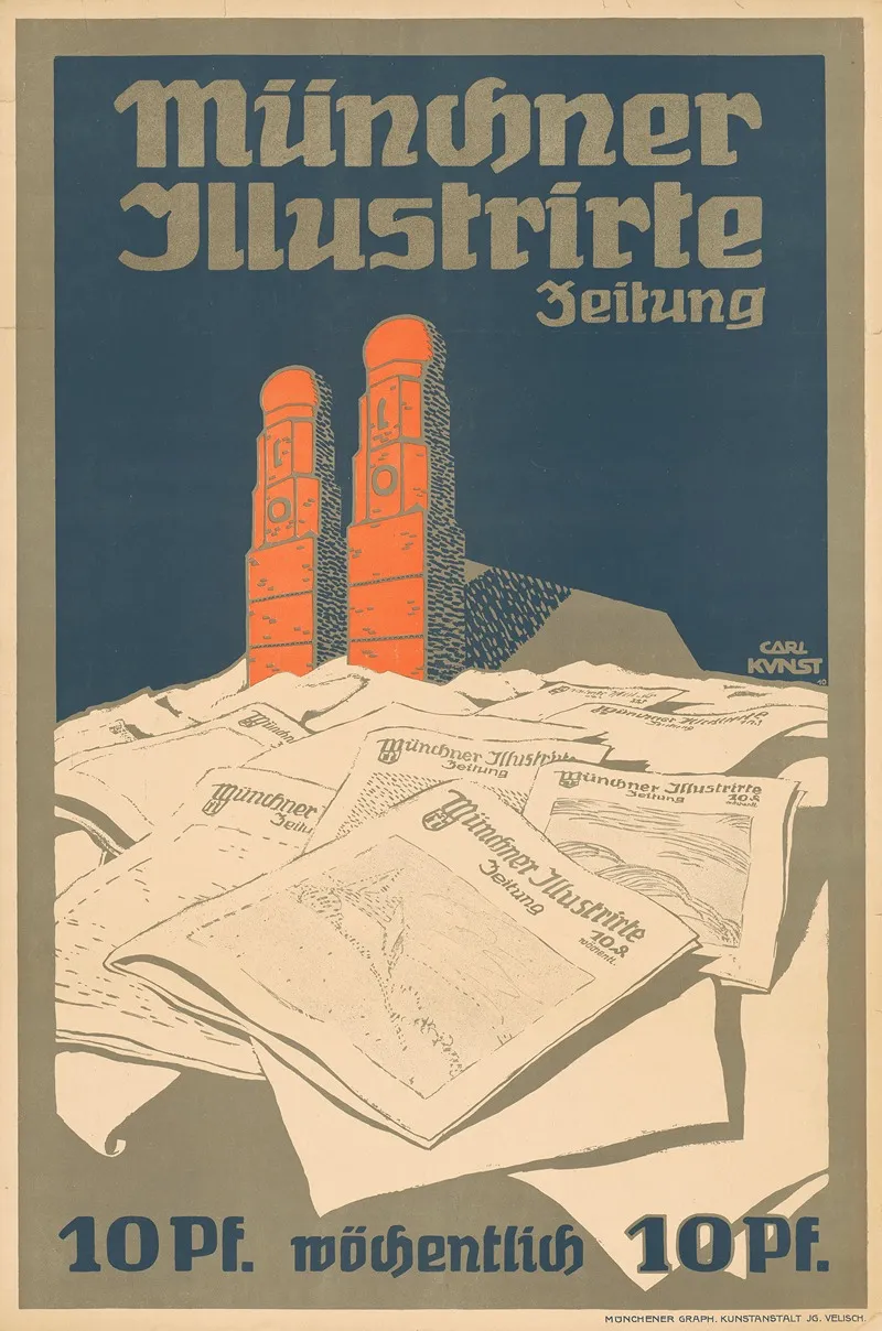 Munchner Illustrierte Zeitung Wall Art by Carl Kunst - High-Resolution Digital Print