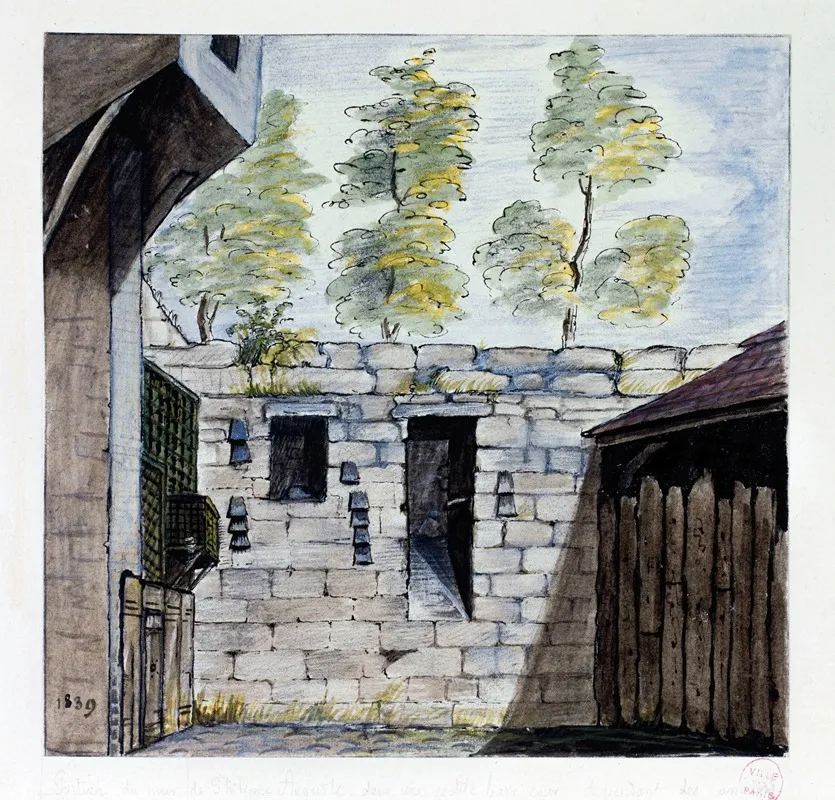 Mur Denceinte De Philippe Auguste Wall Art by Alfred Bonnardot - High-Resolution Digital Print