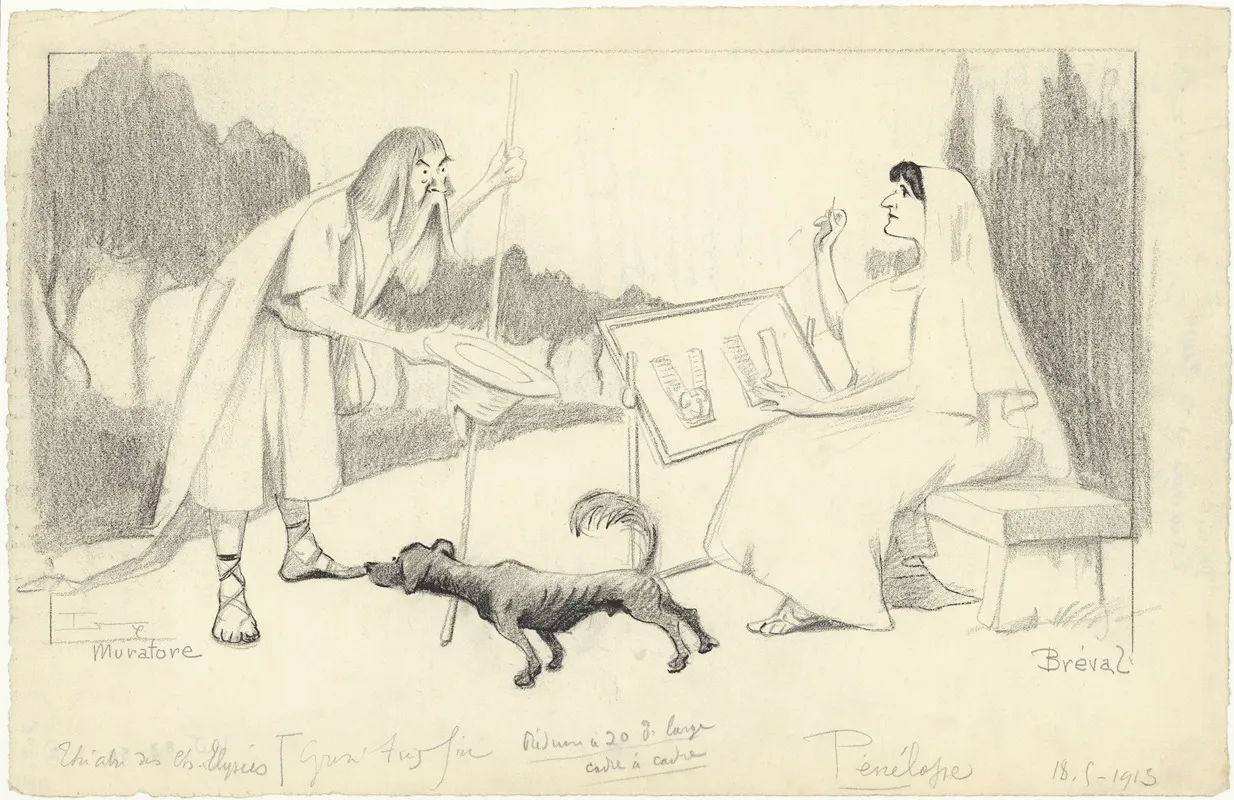 Muratore Et Breval Dans Penelope De Rene Fauchois Musique De Gabriel Faure