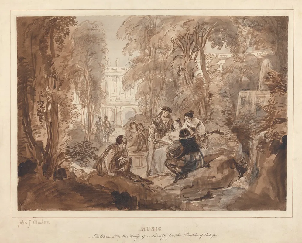 Music Composition In A Garden