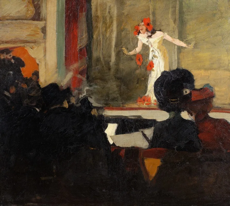 Music Hall Scene Wall Art by Gösta Von Hennigs - High-Resolution Digital Print