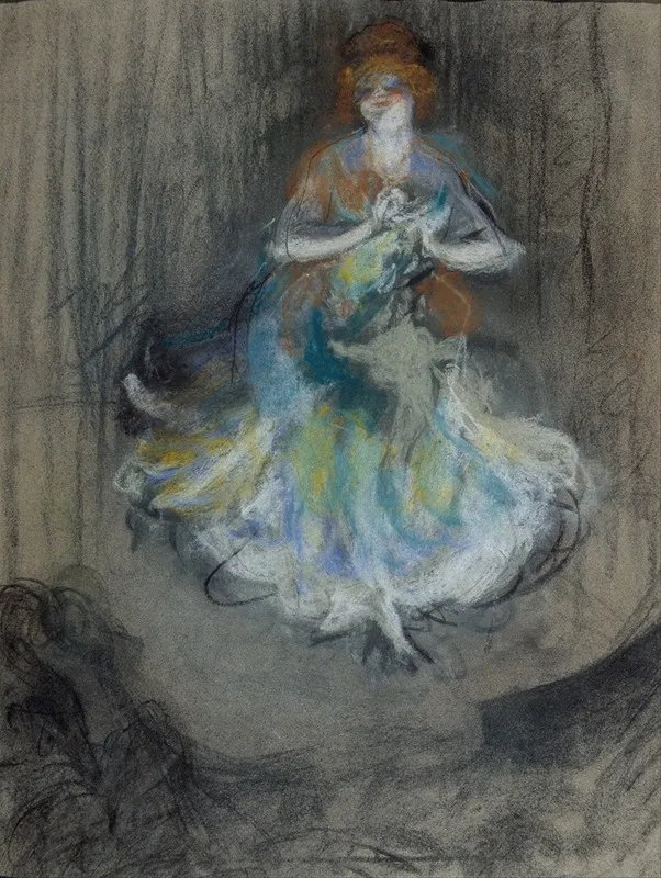 Music Hall Singer Wall Art by Ricard Canals i Llambí - High-Resolution Digital Print