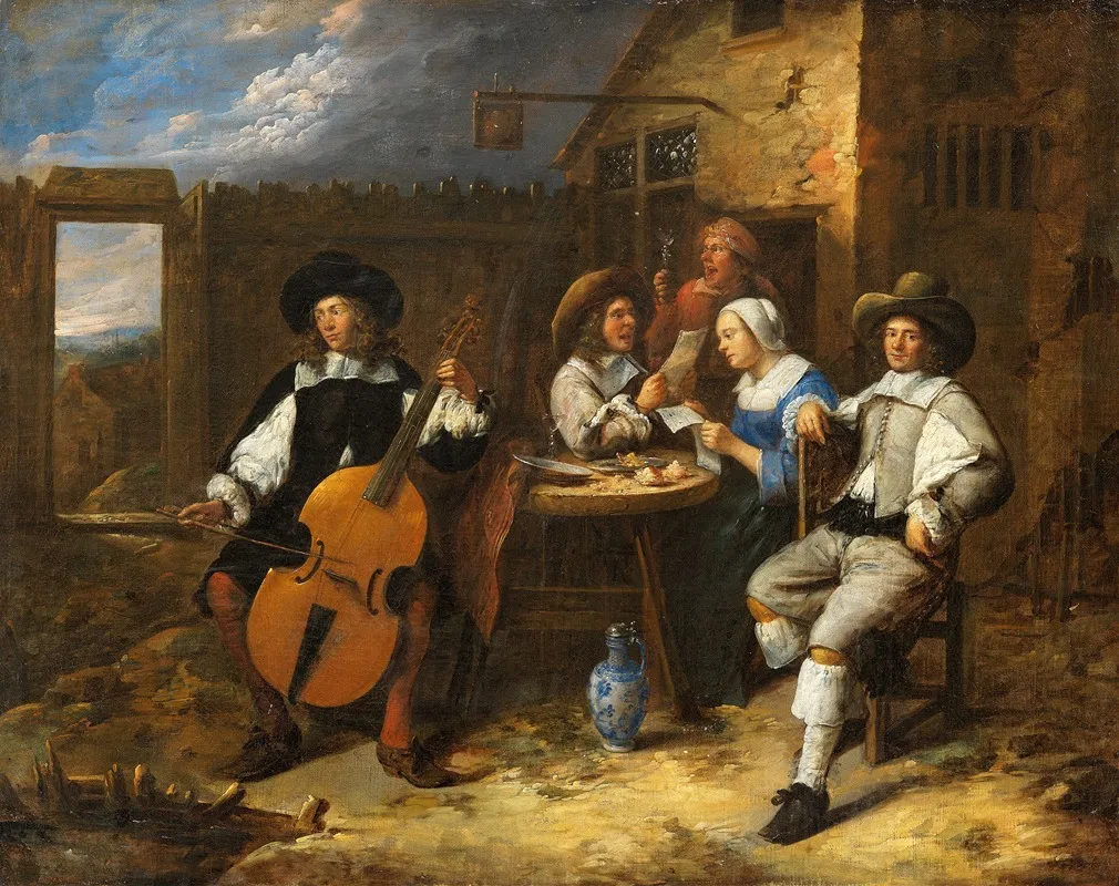 Music Making Company Wall Art by Gillis van Tilborgh - High-Resolution Digital Print