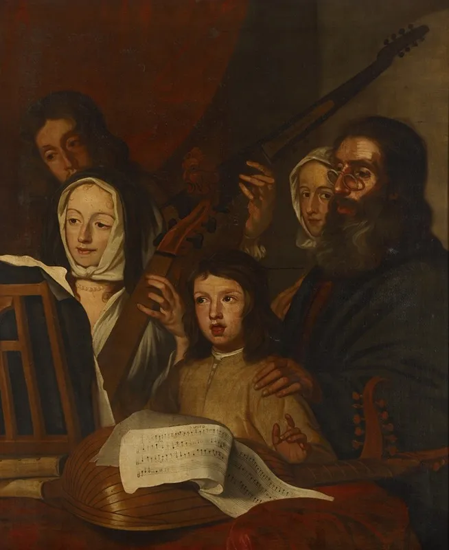 Music Making Group Wall Art by Erick van den Weerelt - High-Resolution Digital Print