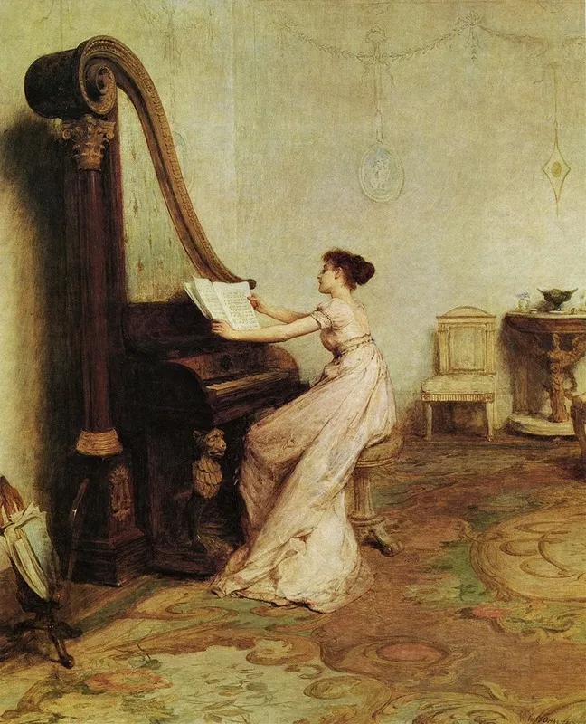 Music When Soft Voices Die Vibrates In The Memory Wall Art by William Quiller Orchardson - High-Resolution Digital Print