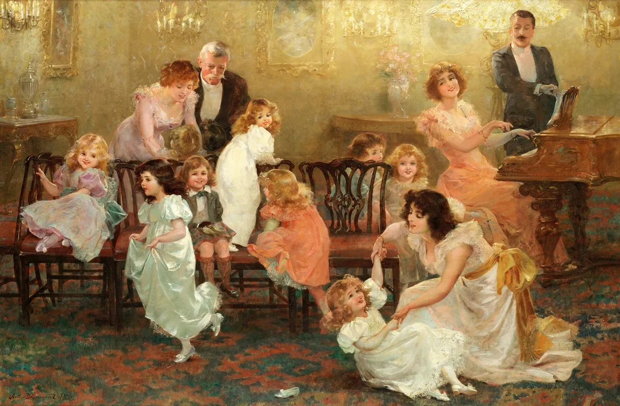 Musical Chairs 2 Wall Art by Arthur Drummond - High-Resolution Digital Print