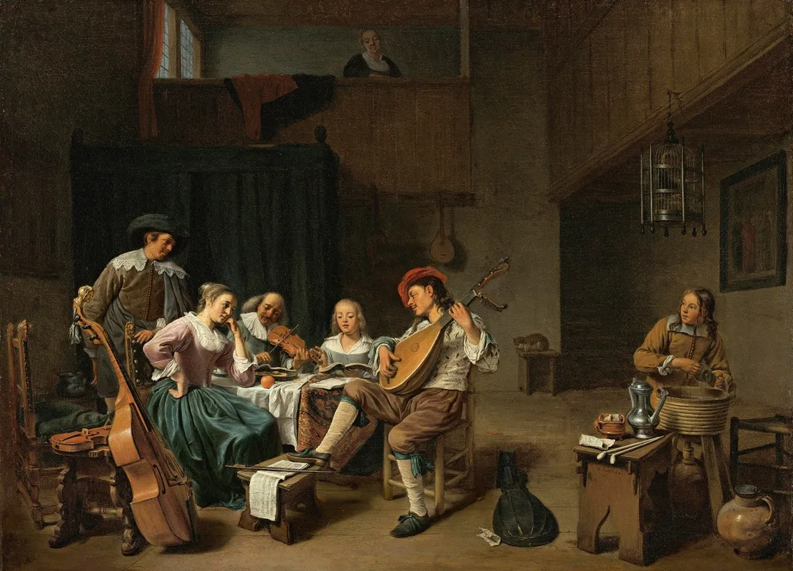 Musical Company Wall Art by Hendrik Martensz. Sorgh - High-Resolution Digital Print