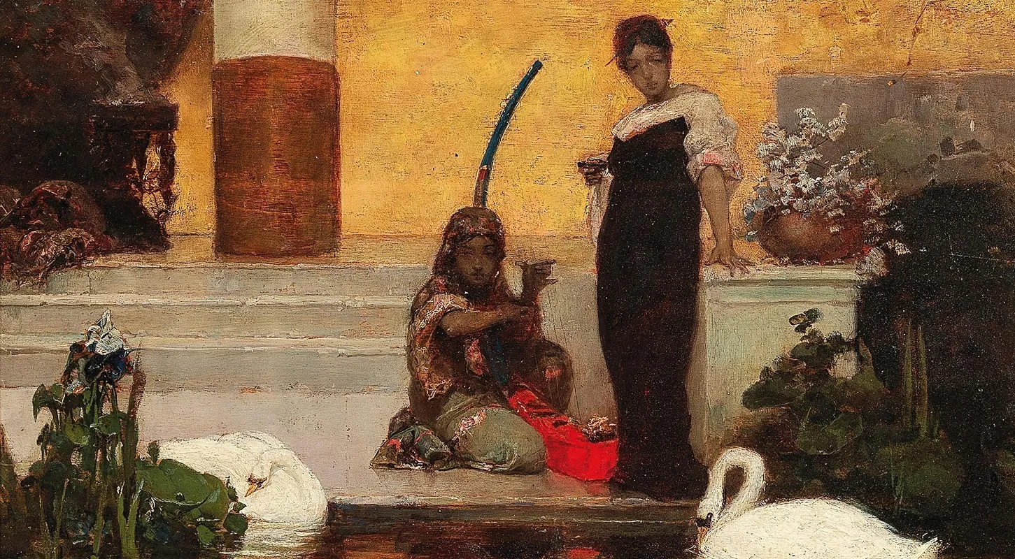 Musical Entertainment 2 Wall Art by Wilhelm Kotarbiński - High-Resolution Digital Print