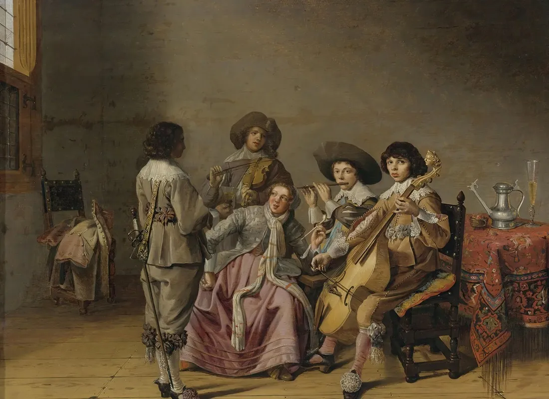 Musical Entertainment 3 Wall Art by David Bailly - High-Resolution Digital Print