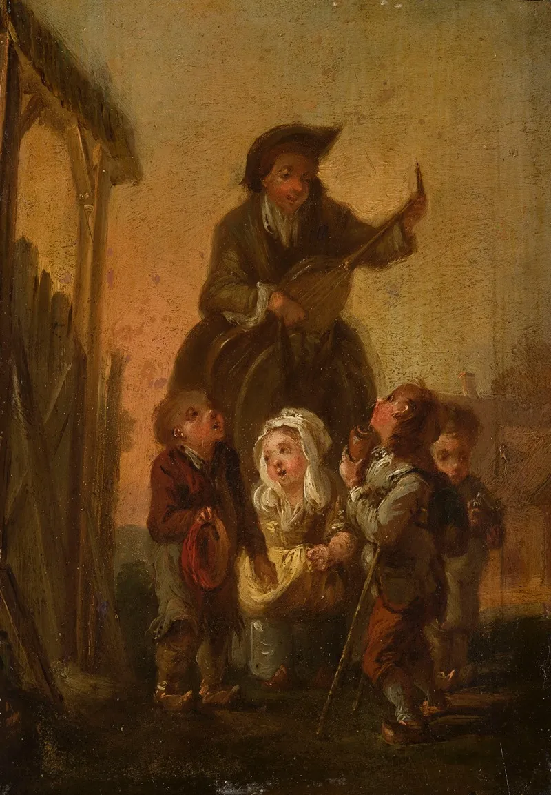 Musician Among Children