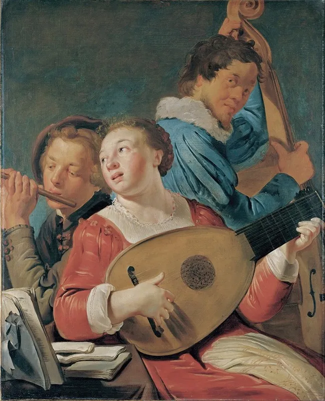 Musicians 6 Wall Art by Pieter Fransz. de Grebber - High-Resolution Digital Print
