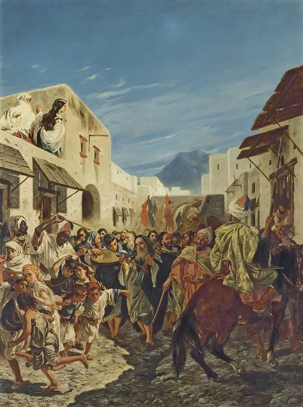 Musiciens Juifs Dans Les Rues De Tetuan