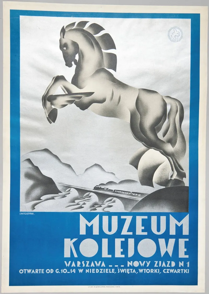 Muzeum Kolejowe Warszawa Wall Art by Stanisław Witoszyński - High-Resolution Digital Print