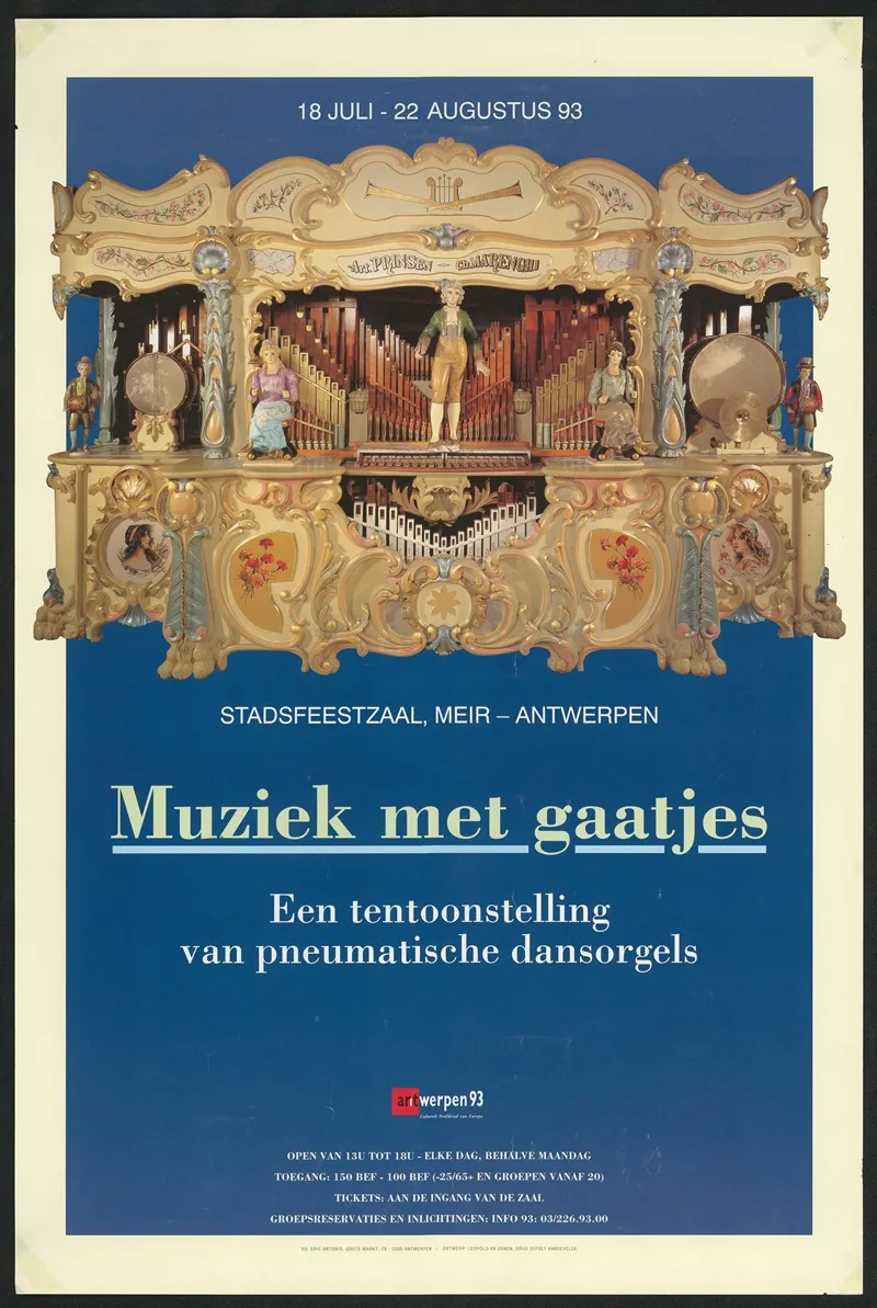 Muziek Met Gaatjes Een Tentoonstelling Van Pneumatische Dansorgels Wall Art by Offset Vandevelde - High-Resolution Digital Print