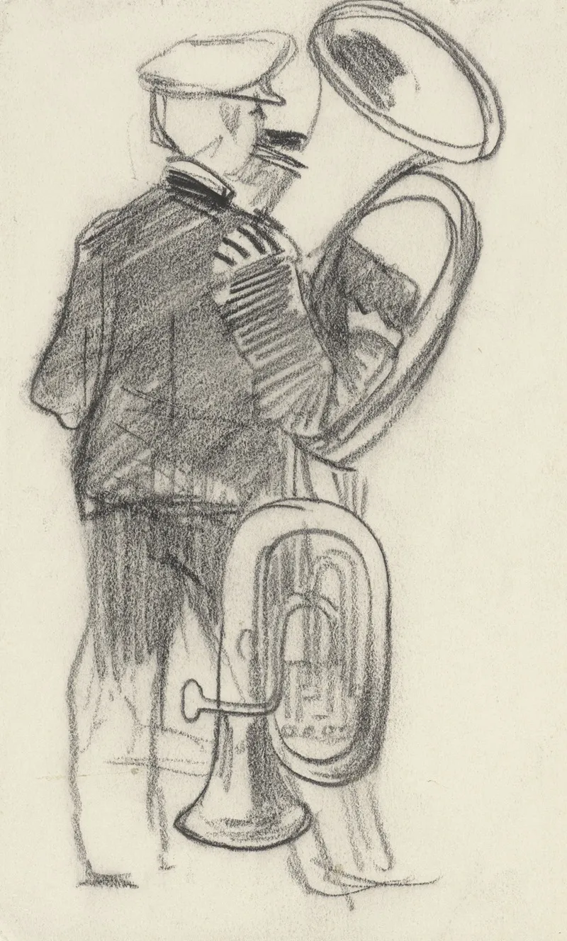 Muzikant Met Tuba