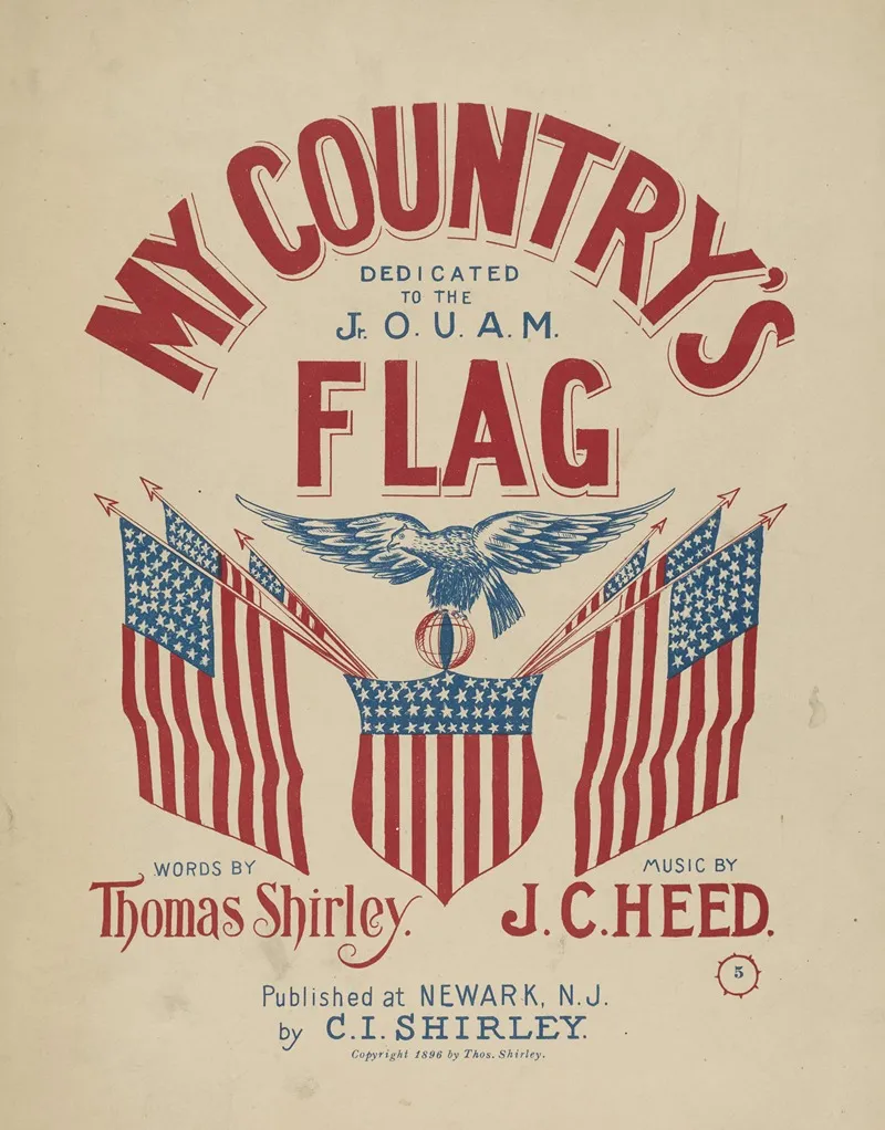 My Countrys Flag Wall Art by Anonymous - High-Resolution Digital Print