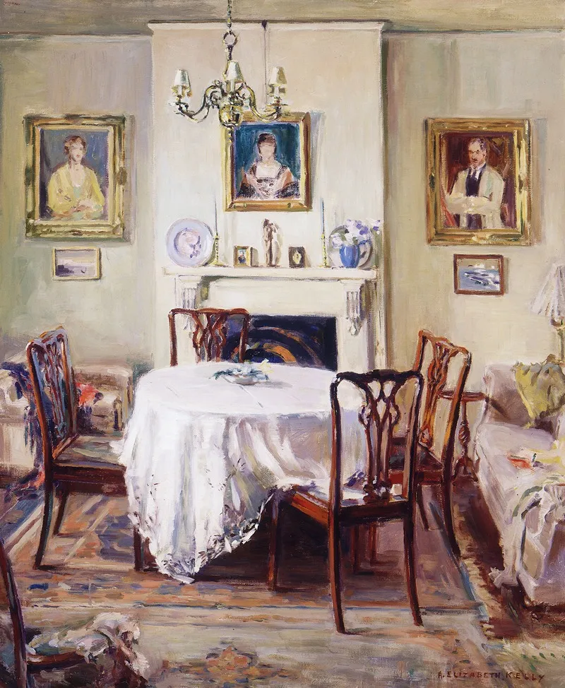 My Dining Room Wall Art by Elizabeth Kelly - High-Resolution Digital Print
