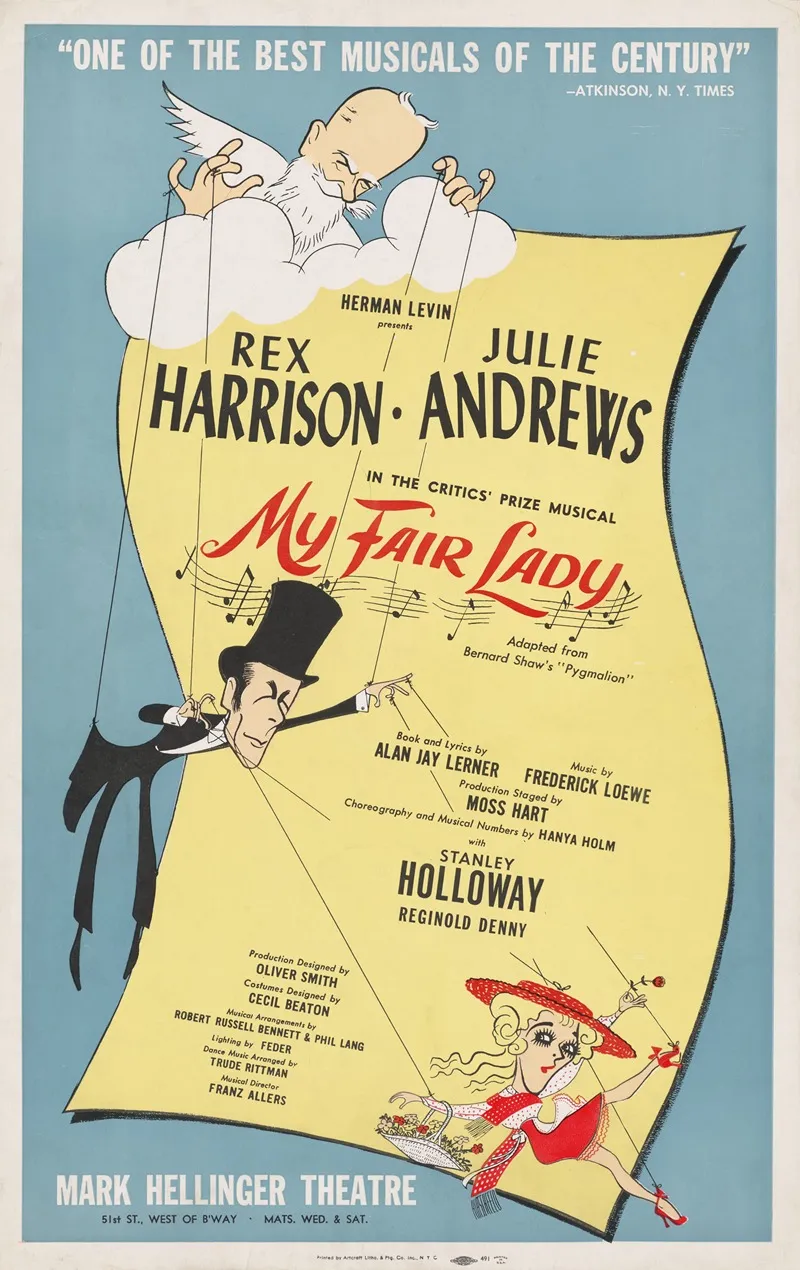 My Fair Lady 2 Wall Art by Al Hirschfeld - High-Resolution Digital Print