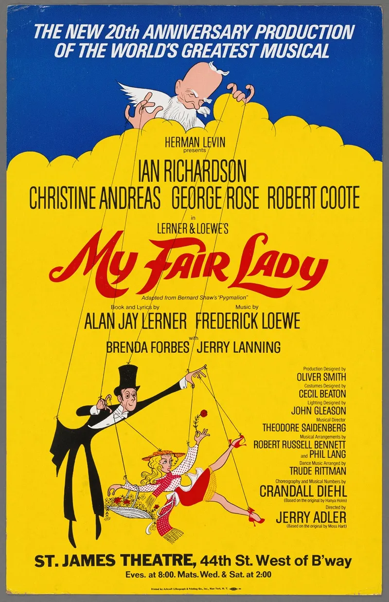My Fair Lady 3 Wall Art by Al Hirschfeld - High-Resolution Digital Print