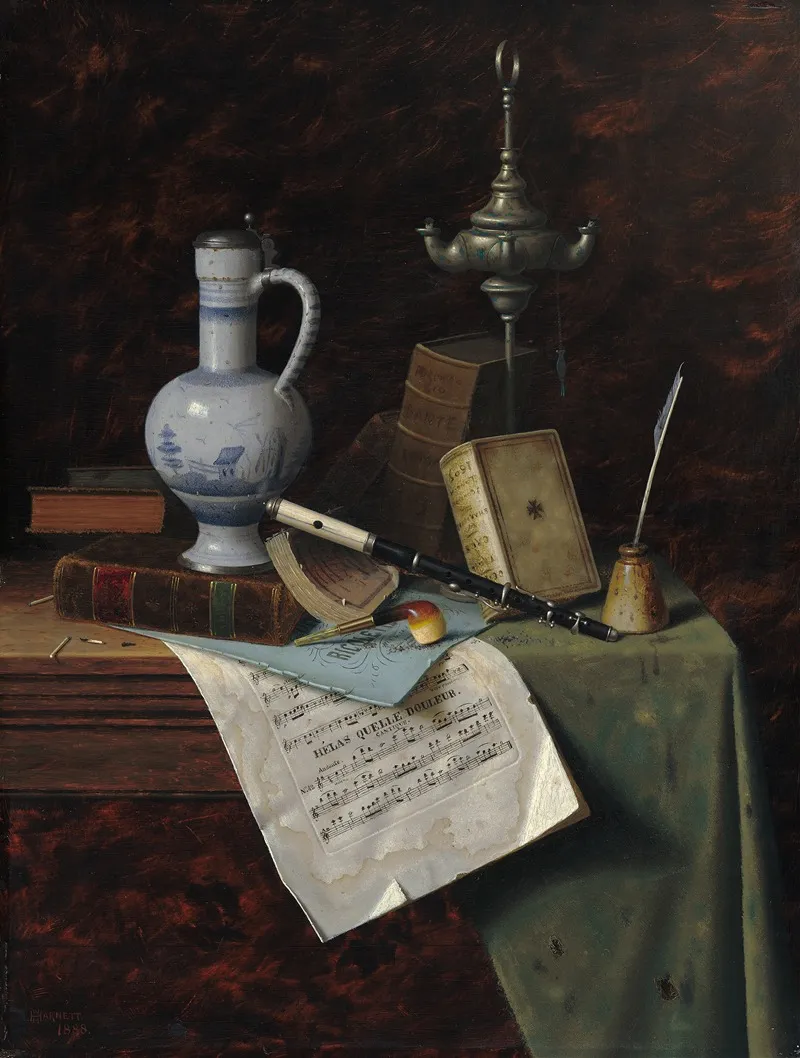 My Gems Wall Art by William Michael Harnett - High-Resolution Digital Print