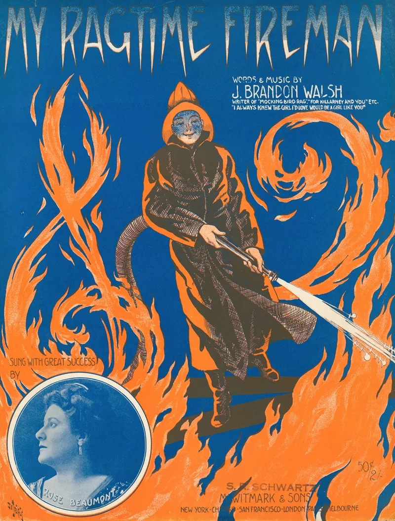My Ragtime Fireman Wall Art by André De Takacs - High-Resolution Digital Print