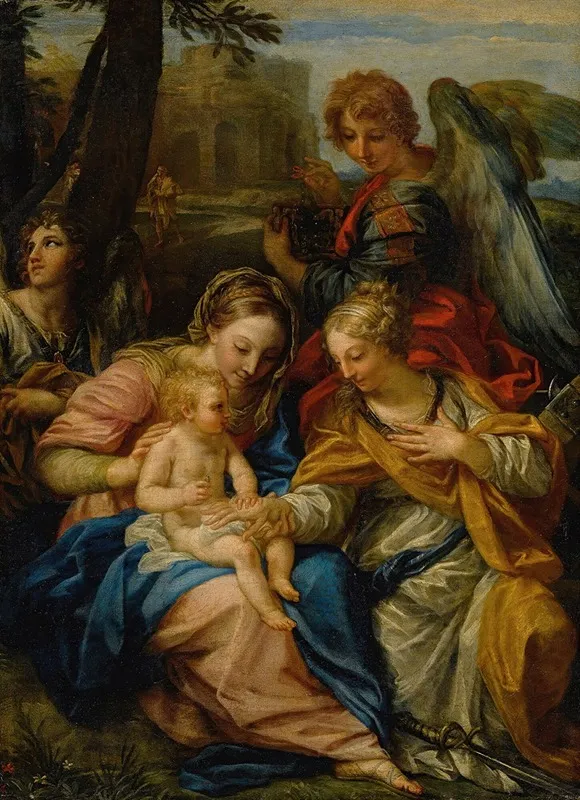 Mystic Marriage Of Saint Catherine Of Alexandria