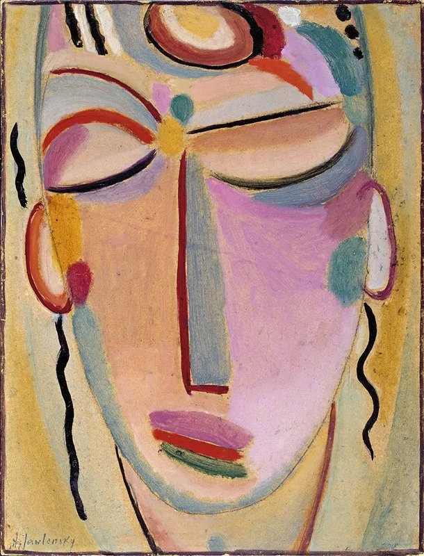 Mystical Head Meditation Wall Art by Alexej von Jawlensky - Canvas Print