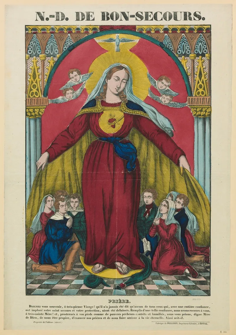 N D De Bon Secours Wall Art by Imp. Pellerin &amp; Cie - High-Resolution Digital Print