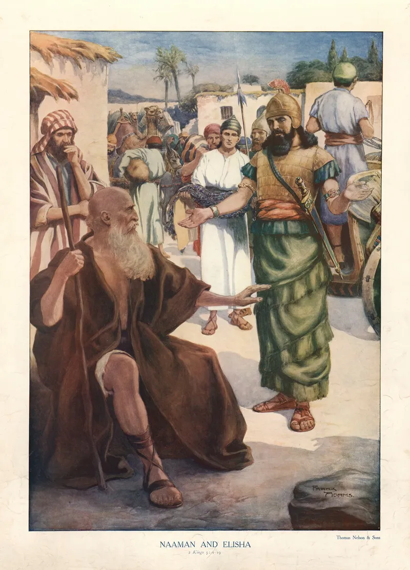 Naaman And Elisha Wall Art by Frank Adams - High-Resolution Digital Print
