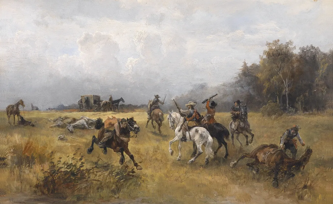 Nach Dem Uberfalle Wall Art by Alfred Friedländer - High-Resolution Digital Print