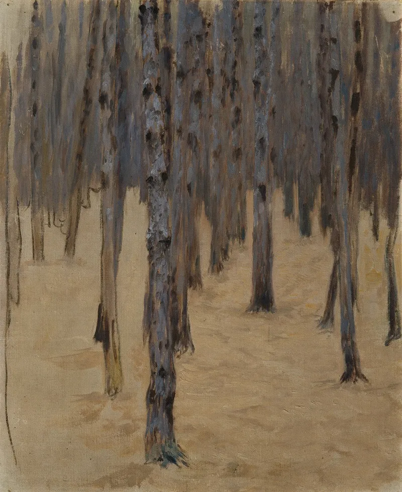 Nadelwald Im Schnee Wall Art by Koloman Moser - High-Resolution Digital Print