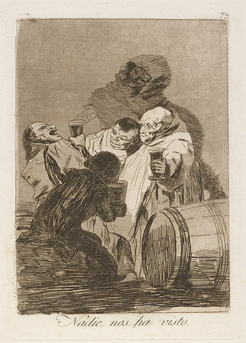 Nadie Nos Ha Visto No One Has Seen Us Wall Art by Francisco de Goya - High-Resolution Digital Print
