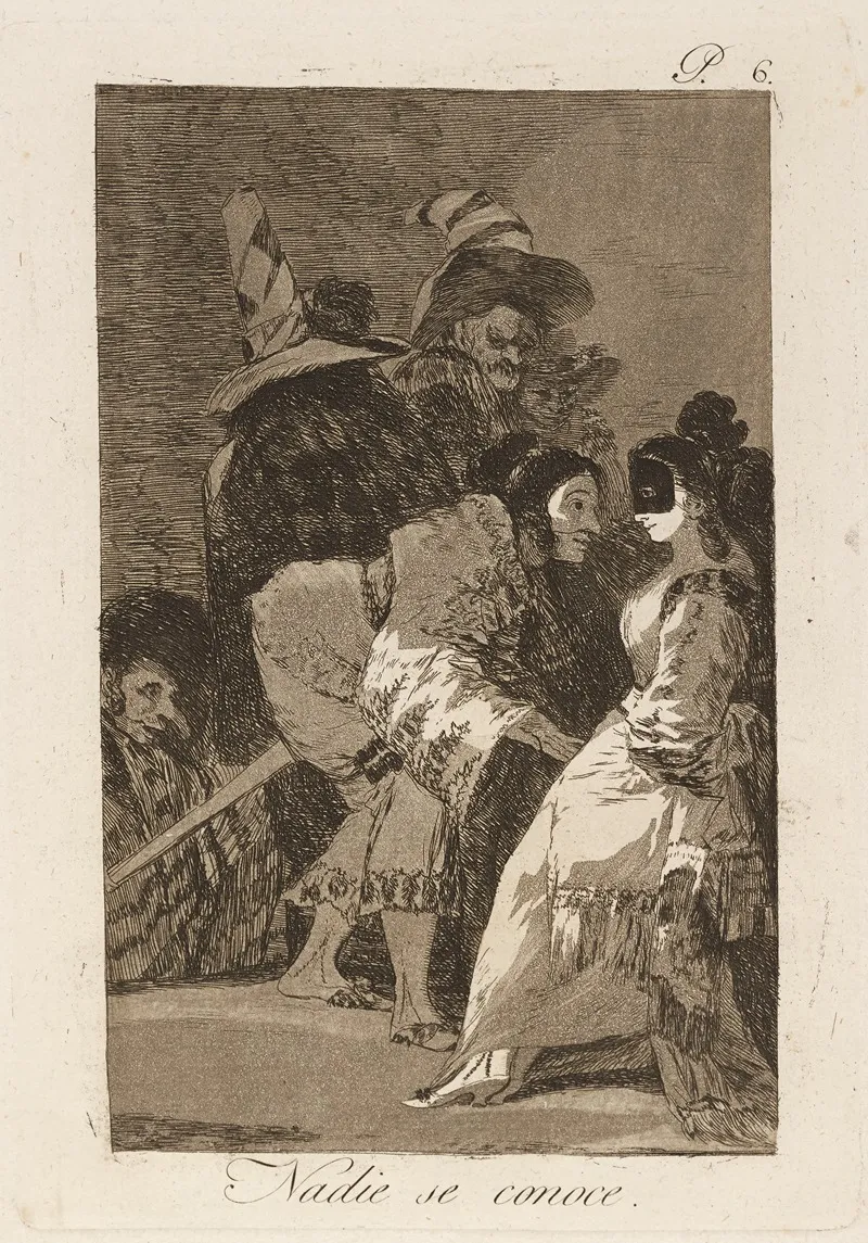 Nadie Se Conoce Nobody Knows Himself Wall Art by Francisco de Goya - High-Resolution Digital Print