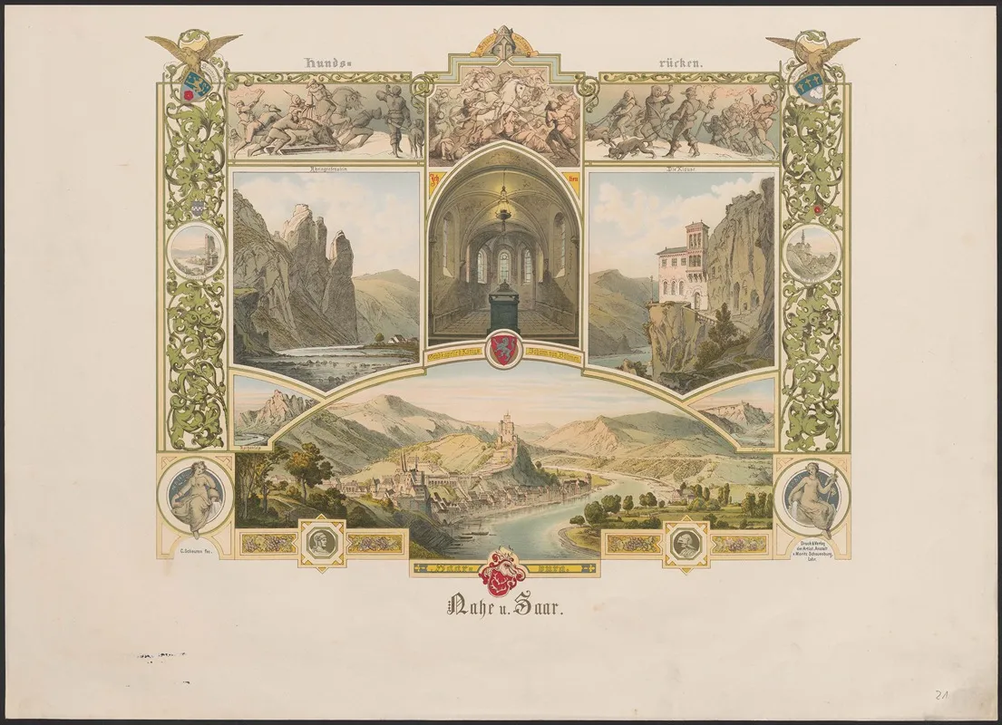 Nahe Und Saar Wall Art by Caspar Scheuren - High-Resolution Digital Print